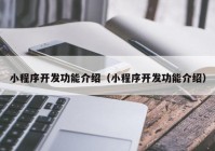 小程序开发功能介绍（小程序开发功能介绍）