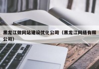 黑龙江做网站建设优化公司（黑龙江网络有限公司）