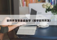 软件开发零基础自学（初学软件开发）