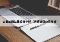 企业的网站建设哪个好（网站建设公司哪好）