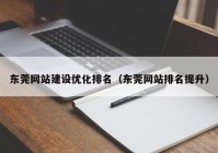 东莞网站建设优化排名（东莞网站排名提升）