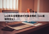 seo优化在哪里进行才是合理的（seo是如何优化）