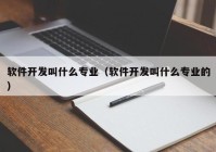 软件开发叫什么专业（软件开发叫什么专业的）